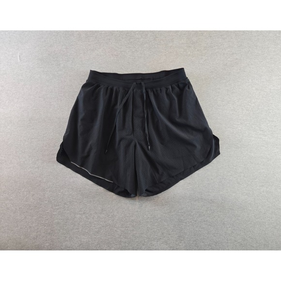 Lululemon Fast Free Lined Shorts Mens Medium Black 6" Mesh LM7AU8S Gym Running - Picture 1 of 10